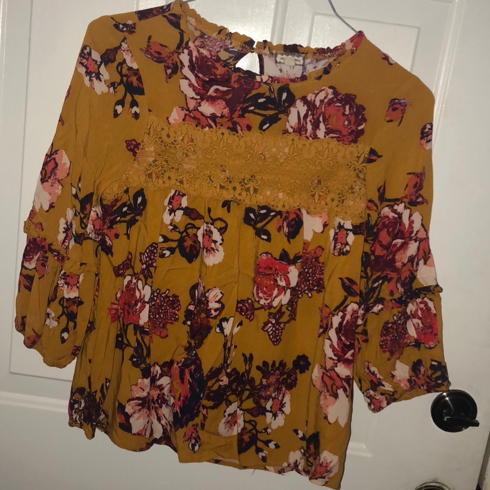 Juniors Floral Top